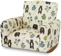 GENERIC Kid's Chair, Toddler's Upholstered Armchair, Child's Rocking Chair (Bears & Trees Print, Rockers), 19D X 21W X 19.5H In (KC100R) -Best Furniture Store 51Uh6LY8PQL. AC