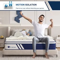 Queen Mattress, 12 Inch Hybrid Queen Size Mattress In A Box With Gel Memory Foam, Individual Pocket Coils For Pressure Relief And Motion Isolation, Medium Firm Queen Mattresses -Best Furniture Store 51UiHVUfeGL