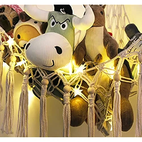 Hammock Or Net For Stuffed Animal - Stuffed Animal Storage, Hammock With LED Light And Hooks 2 Hammock Or Net For Stuffed Animal - Stuffed Animal Storage, Hammock With LED Light And Hooks - Image 2