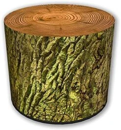 ZTOZZ Round Pouf Indoor - Printed Ottoman Foot Stool For Dining, Living Room Or Bedroom With Removable Cover - Platan Print -Best Furniture Store 51VRn52cSlS. AC