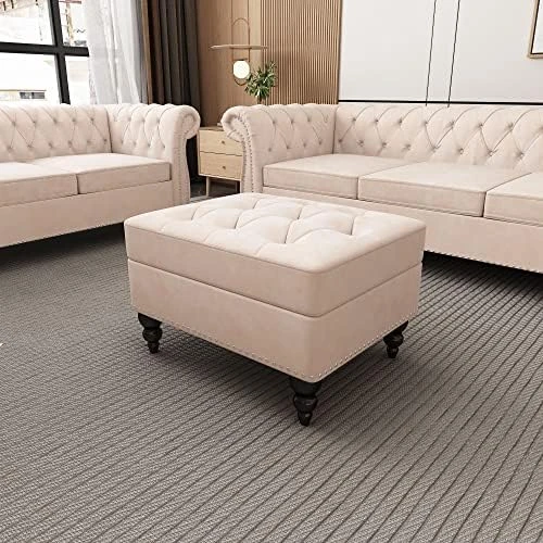 QHITTY 2 Piece Living Room Set, Sectional Chesterfield Sofa Chair Contemporary Upholstered Velvet Loveseat Couch Sets For Living Room, Bedroom, Office 9 QHITTY 2 Piece Living Room Set, Sectional Chesterfield Sofa Chair Contemporary Upholstered Velvet Loveseat Couch Sets For Living Room, Bedroom, Office - Image 9