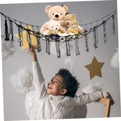 SECFOU Children's Toy Net Bag Boys Toy Stuffed Animals For Boys Girl Toy Stuffed Animal Net Or Hammock Toy Net Hammock Stuffed Animal Hammock Dolls Storage Hammock Toys Holder Net Cotton -Best Furniture Store 51W70ss7KhL
