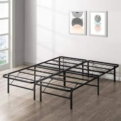 18 Inch Metal Platform Beds W/Heavy Duty Steel Slat Mattress Foundation (No Box Spring Needed), Queen, Black 20 18 Inch Metal Platform Beds W/Heavy Duty Steel Slat Mattress Foundation (No Box Spring Needed), Queen, Black -Best Furniture Store 51WBRpHAXwL. AC