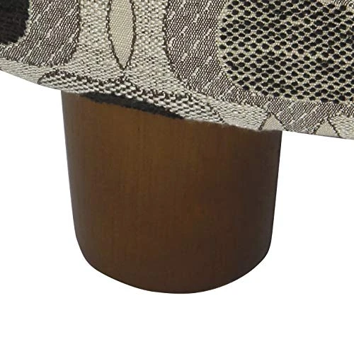 Homepop Home Decor | Upholstered Round Storage Ottoman | Ottoman With Storage For Living Room & Bedroom (Black Geo) 6 Homepop Home Decor | Upholstered Round Storage Ottoman | Ottoman With Storage For Living Room & Bedroom (Black Geo) - Image 6