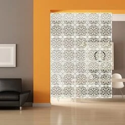 YIZUNNU 12Pcs/Set Room Hanging Screen Divider Panels Home Panel Screen DIY Home Decor 11.4inch White -Best Furniture Store 51WIGbzn6qL. AC
