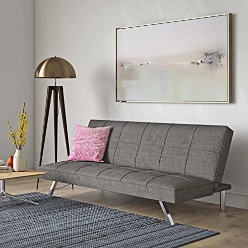 Convertible Folding Sofa Bed, Modern Futon Upholstered Couch Backrest, 3 Angles Adjustable Back For Compact Living Spaces,Apartments Office Dorms 3 Convertible Folding Sofa Bed, Modern Futon Upholstered Couch Backrest, 3 Angles Adjustable Back For Compact Living Spaces,Apartments Office Dorms - Image 3