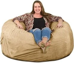 ULTIMATE SACK 5000 (5 Ft.) Bean Bag Chair: Giant Foam-Filled Furniture - Machine Washable Covers, Durable Inner Liner, 100% Virgin Foam. Comfy Bean Bag Chair. (Pink, Fur) 22 ULTIMATE SACK 5000 (5 Ft.) Bean Bag Chair: Giant Foam-Filled Furniture - Machine Washable Covers, Durable Inner Liner, 100% Virgin Foam. Comfy Bean Bag Chair. (Pink, Fur) -Best Furniture Store 51WYjk47U L. AC