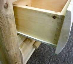 Premium Log Bedroom Suite - 5pc - Cedar King Log Bed