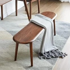 KEVINSPACE Farmhouse Bench, 100% Natural Oak Wood Bench, Furniture Mid-Century Entryway Bench Seat, For Dining Room Bedroom 39.37" L Walnut 15 KEVINSPACE Farmhouse Bench, 100% Natural Oak Wood Bench, Furniture Mid-Century Entryway Bench Seat, For Dining Room Bedroom 39.37" L Walnut -Best Furniture Store 51X47h4VQeL. AC