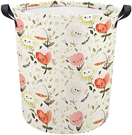 Peach Laundry Storage Basket Waterproof Foldable Laundry Hamper With Handles For Baby Nursery College Dorms Kids Bedroom 11 Peach Laundry Storage Basket Waterproof Foldable Laundry Hamper With Handles For Baby Nursery College Dorms Kids Bedroom - Image 11