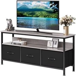 Amyove Dresser TV Stand, Entertainment Center With Storage, 55 Inch TV Stand For Bedroom Small TV Stand Dresser With Drawers And Shelves, TV & Media Console Table Furniture For Living Room, Grey -Best Furniture Store 51Y3hjzZW8L. AC