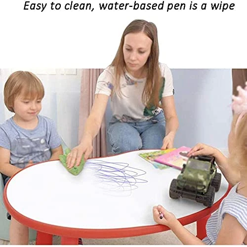 LMMDDP Children's Table And Set Kindergarten Can Be Raised And Lowered Plastic Baby Game Table Graffiti Belt Storage Tablo 4 LMMDDP Children's Table And Set Kindergarten Can Be Raised And Lowered Plastic Baby Game Table Graffiti Belt Storage Tablo - Image 4