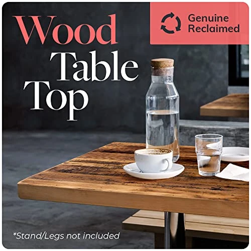 HEIRLOUM Reclaimed Wood Table Top - Rustic Recycled Solid Wooden Piece Perfect For Signs, Counters, Kitchens Table Tops (Reclaimed Wood Table Top - Economy, 24" X 48") 2 HEIRLOUM Reclaimed Wood Table Top - Rustic Recycled Solid Wooden Piece Perfect For Signs, Counters, Kitchens Table Tops (Reclaimed Wood Table Top - Economy, 24" X 48") - Image 2