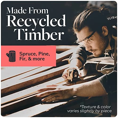 HEIRLOUM Reclaimed Wood Table Top - Rustic Recycled Solid Wooden Piece Perfect For Signs, Counters, Kitchens Table Tops (Reclaimed Wood Table Top - Economy, 24" X 48") 4 HEIRLOUM Reclaimed Wood Table Top - Rustic Recycled Solid Wooden Piece Perfect For Signs, Counters, Kitchens Table Tops (Reclaimed Wood Table Top - Economy, 24" X 48") - Image 4