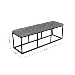HomePop Decorative Bench, Global Print -Best Furniture Store 51Ypk0LVfqL