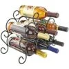 Southern Homewares 7-Bottle Minuet Free Standing Wine Rack W/Scroll Design For Kitchen Organization Of Wine Spirit Bottles - ‎SH-10048