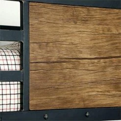 Furniture Of America Baron Metal Twin Over Futon Bunk Bed In Black -Best Furniture Store 51ZaB4mID4L