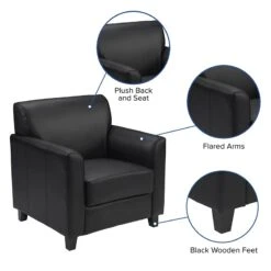 Flash Furniture HERCULES Diplomat Series Black LeatherSoft Chair -Best Furniture Store 51ZlvY4CoPL
