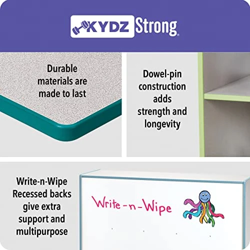 Jonti-Craft Rainbow Accents 0426JCWW130 25 Cubbie-Tray Mobile Storage - With Trays - Key Lime Green 4 Jonti-Craft Rainbow Accents 0426JCWW130 25 Cubbie-Tray Mobile Storage - With Trays - Key Lime Green - Image 4