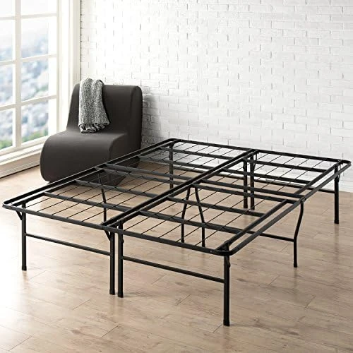 18 Inch Metal Platform Beds W/Heavy Duty Steel Slat Mattress Foundation (No Box Spring Needed), Queen, Black 7 18 Inch Metal Platform Beds W/Heavy Duty Steel Slat Mattress Foundation (No Box Spring Needed), Queen, Black - Image 7