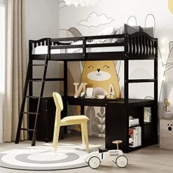 UBGO Triple Twin Bunk Bed, Can Be Separated Into 3 Twin Beds Metal Full Bunk Bed With Two-Side Stairs And Shelf,Metal Loft Bed For Adult Kids Student Dormitory Bedroom Furniture Set, Black 24 UBGO Triple Twin Bunk Bed, Can Be Separated Into 3 Twin Beds Metal Full Bunk Bed With Two-Side Stairs And Shelf,Metal Loft Bed For Adult Kids Student Dormitory Bedroom Furniture Set, Black -Best Furniture Store 51bSV8TsBL. AC