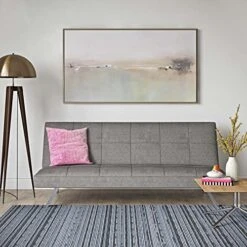 Convertible Folding Sofa Bed, Modern Futon Upholstered Couch Backrest, 3 Angles Adjustable Back For Compact Living Spaces,Apartments Office Dorms