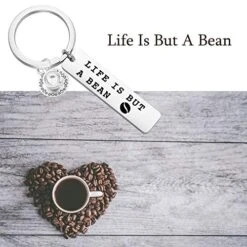 Lywjyb Birdgot Coffee Lovers Gifts Life Is But A Bean Keychain Gift For Best Friends BFF Gift -Best Furniture Store 51cemp4QgvL