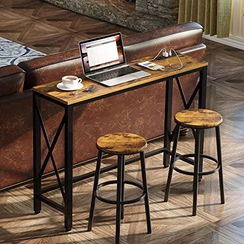 Rolanstar Console Table With 2 Outlets And 2 USB Ports, 39.4” Entryway Table With Metal Frame & X-Shaped Design, Narrow Sofa Table For Living Room And Hallway, Behind Couch Table, For Entryway, Foyer 1 Rolanstar Console Table With 2 Outlets And 2 USB Ports, 39.4” Entryway Table With Metal Frame & X-Shaped Design, Narrow Sofa Table For Living Room And Hallway, Behind Couch Table, For Entryway, Foyer