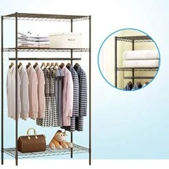 HMGGDD Large Space Simple Wardrobe Steel Pipe Thickened Fabric Solid Double Bedroom Assembled Storage Clothes Cabinet 5 HMGGDD Large Space Simple Wardrobe Steel Pipe Thickened Fabric Solid Double Bedroom Assembled Storage Clothes Cabinet -Best Furniture Store 51cwAdBeCOL