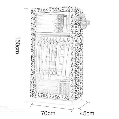 N/A Wardrobe Non Woven Fold Portable Storage Cabinet Folding Closet Cute Wardrobes Mature Storage Flat Silding Door 2 N/A Wardrobe Non Woven Fold Portable Storage Cabinet Folding Closet Cute Wardrobes Mature Storage Flat Silding Door - Image 2