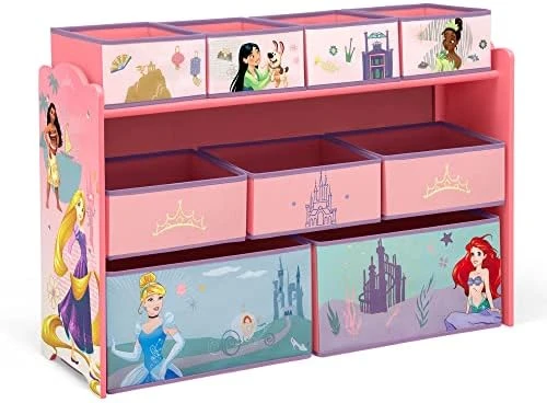 Delta Children Disney Princess Deluxe 9 Bin Design And Store Toy Organizer, Greenguard Gold Certified 7 Delta Children Disney Princess Deluxe 9 Bin Design And Store Toy Organizer, Greenguard Gold Certified - Image 7