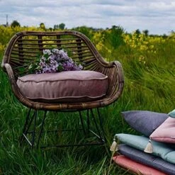 YIUOR Velvet Pouf For Nursery Floor Cushion Soft Round Throw Pillow Baby Room Seat Mattress Bean Bag Chair For Reading Nook