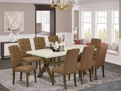East West Furniture Dining Room Table Set, X777EL718-5 -Best Furniture Store 51dzseOjwAL. AC