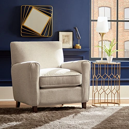 Amazon Brand – Rivet Geometric Modern Glass And Metal Side End Table Stand, 15.6" W, Gold Finish 2 Amazon Brand – Rivet Geometric Modern Glass And Metal Side End Table Stand, 15.6" W, Gold Finish - Image 2