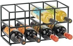 MDesign Stackable, Metal Geometric Free-Standing Water Bottle And Wine Rack Storage Organizer For Kitchen Countertops, Pantry, Fridge - Holds 8 Bottles - 2 Pack - Chrome 15 MDesign Stackable, Metal Geometric Free-Standing Water Bottle And Wine Rack Storage Organizer For Kitchen Countertops, Pantry, Fridge - Holds 8 Bottles - 2 Pack - Chrome -Best Furniture Store 51e811VPGaL. AC