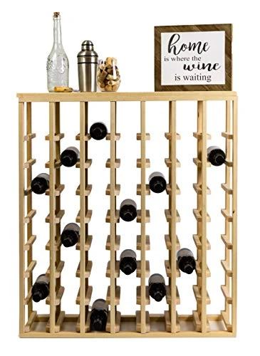 Creekside 56 Bottle Table Wine Rack (Pine) By Creekside - Exclusive 12 Inch Deep Design Conceals Entire Wine Bottles. Hand-sanded To Perfection!, Pine 3 Creekside 56 Bottle Table Wine Rack (Pine) By Creekside - Exclusive 12 Inch Deep Design Conceals Entire Wine Bottles. Hand-sanded To Perfection!, Pine - Image 3