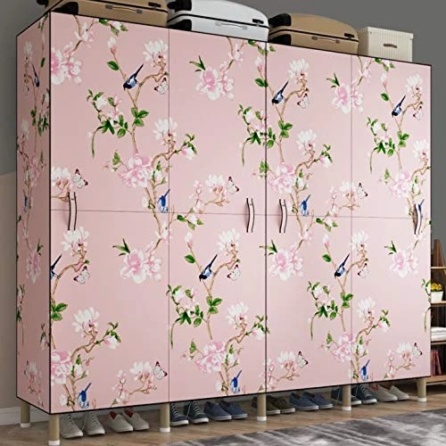 HMGGDD Simple Cloth Wardrobe Steel Pipe Thickened Reinforced Steel Frame Storage Hanging Wardrobe Home Oxford Cloth 3 HMGGDD Simple Cloth Wardrobe Steel Pipe Thickened Reinforced Steel Frame Storage Hanging Wardrobe Home Oxford Cloth - Image 3