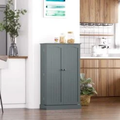 GENERIC Kitchen Storage Pantry Cabinet (White) 9 GENERIC Kitchen Storage Pantry Cabinet (White) -Best Furniture Store 51fAkXrLHjL. AC