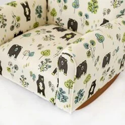 GENERIC Kid's Chair, Toddler's Upholstered Armchair, Child's Rocking Chair (Bears & Trees Print, Rockers), 19D X 21W X 19.5H In (KC100R) -Best Furniture Store 51fGuDXoTaL