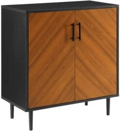 Walker Edison Fehr Modern 4 Door Bookmatch Buffet, 58 Inch, Black -Best Furniture Store 51fHsbTrKYL. AC