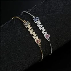 HYUIYYEAA Long Choker Boys And Girls Mama Bracelets Are Gildeds And Silver Plated As Gifts For Mother's Day Mother Of Bride Necklace (A, One Size)