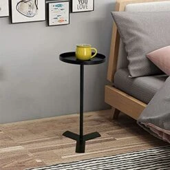 JYDQM Mini Shelf Living Room Bedside Sofa Side Table Simple Round Tea Table (Color : OneColor) 13 JYDQM Mini Shelf Living Room Bedside Sofa Side Table Simple Round Tea Table (Color : OneColor) -Best Furniture Store 51farf4G9ML