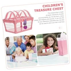 4pcs Treasure Chest Clothing Treasure Chest Props Treasure Chest Crystal Treasure Chest Toy Child Apparel Pink Plastic -Best Furniture Store 51fpCvbCfxL