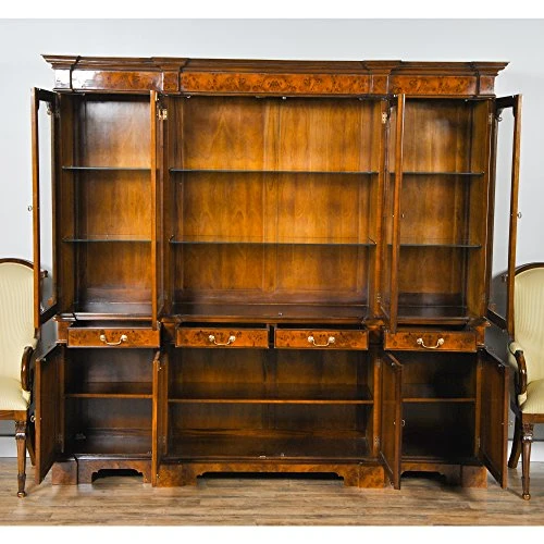 Niagara Furniture NDRC022 Burled Breakfront 7 Niagara Furniture NDRC022 Burled Breakfront - Image 7