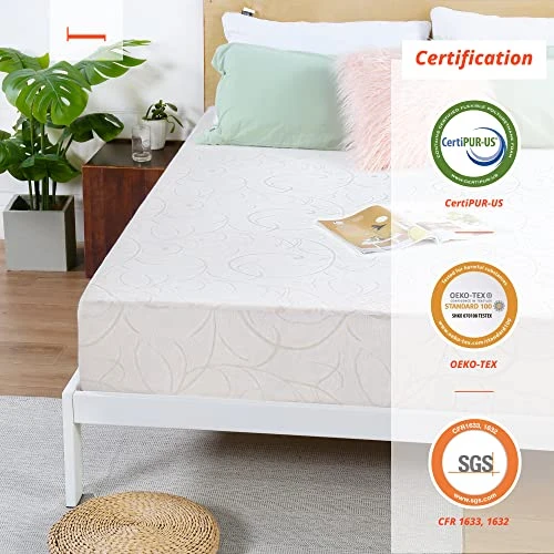 9 Inch Multi-Layered Memory Foam Queen Mattress, White 3 9 Inch Multi-Layered Memory Foam Queen Mattress, White - Image 3