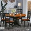 East West Furniture KENI5-BCH-W Dining Set, 5-Piece