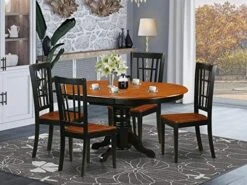 East West Furniture KENI5-BCH-W Dining Set, 5-Piece -Best Furniture Store 51gNhUVAaSL. AC