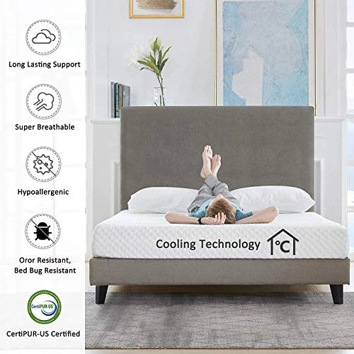 Queen Mattress, SOFTSEA 8 Inch Cool Gel Memory Foam Mattress In A Box For A Medium Comfort 2 Queen Mattress, SOFTSEA 8 Inch Cool Gel Memory Foam Mattress In A Box For A Medium Comfort - Image 2