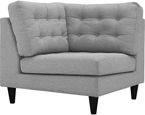 Modway Empress Mid-Century Modern Upholstered Fabric Side Armless Lounge Accent Chair Azure 6 Modway Empress Mid-Century Modern Upholstered Fabric Side Armless Lounge Accent Chair Azure - Image 6