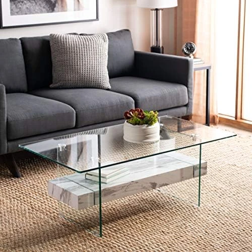 Safavieh Home Kayley Natural And Glass Coffee Table 5 Safavieh Home Kayley Natural And Glass Coffee Table - Image 5